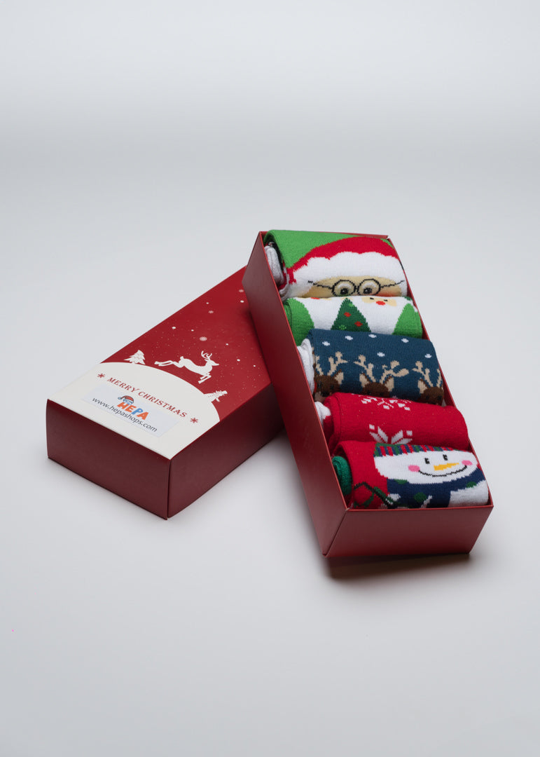 Set of 5 Christmas socks