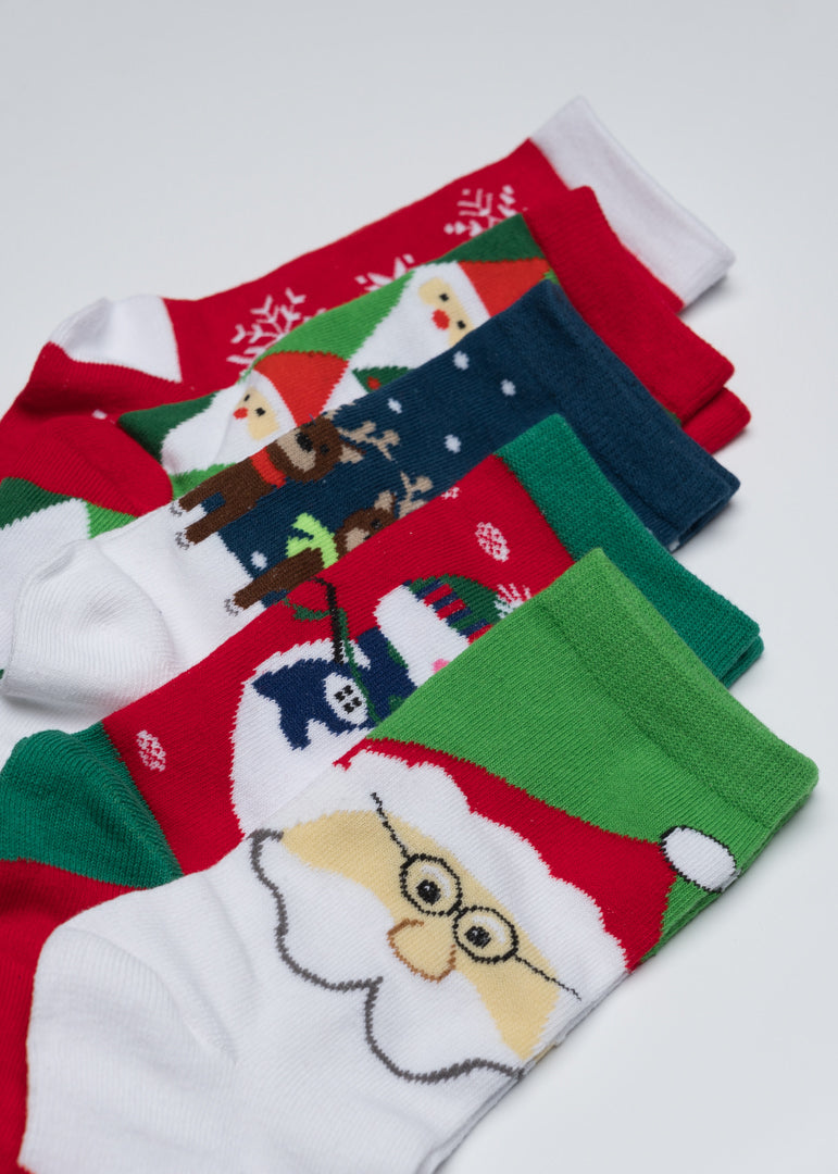 Set of 5 Christmas socks
