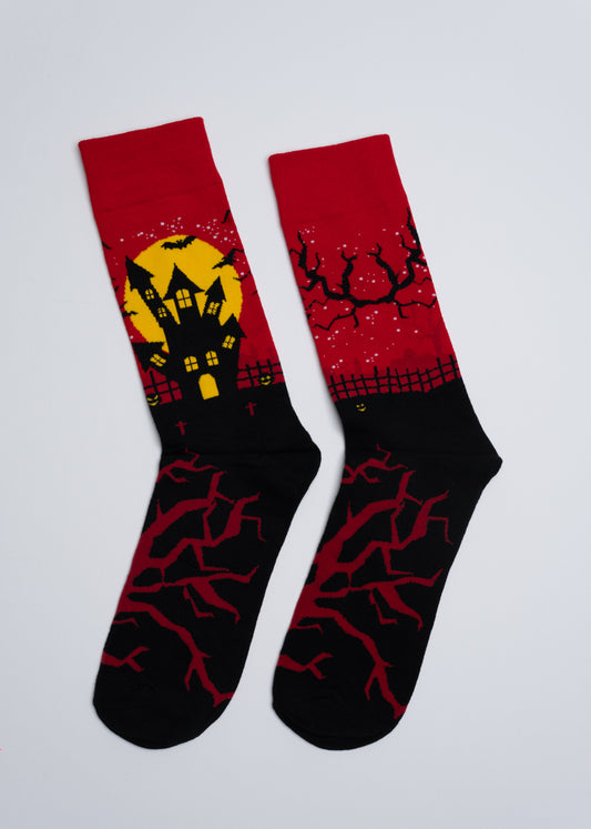 Halloween castle socks