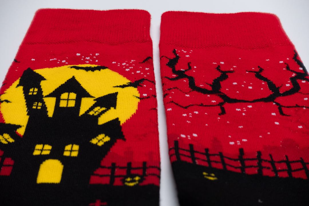 Halloween castle socks