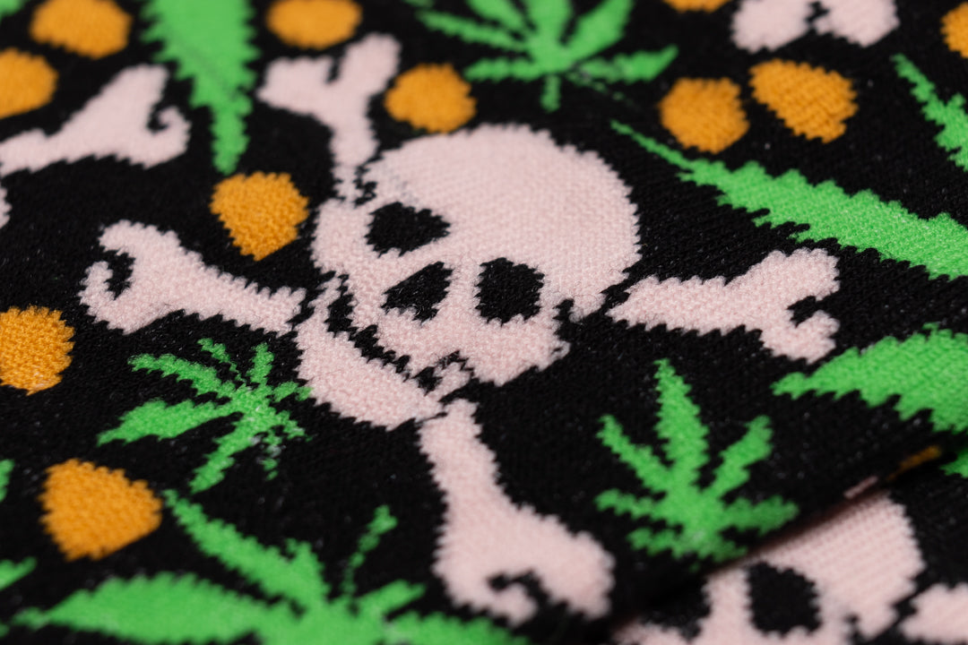 Cannabis skulls socks