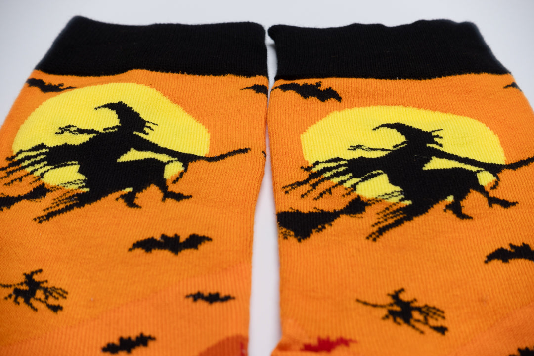 Halloween witches flying socks