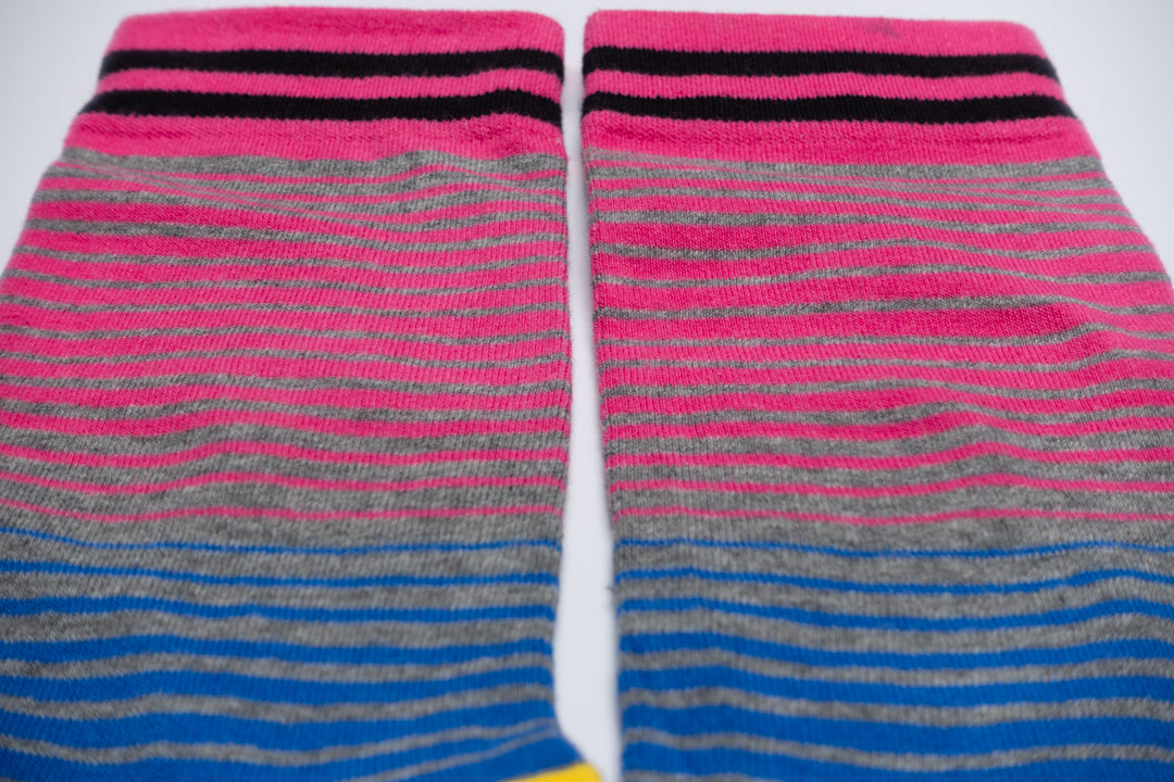 Gray mixed striped socks
