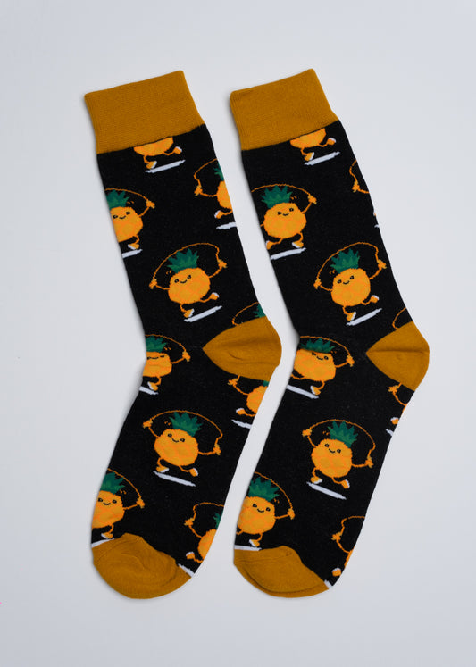 Funny sport pineapples socks