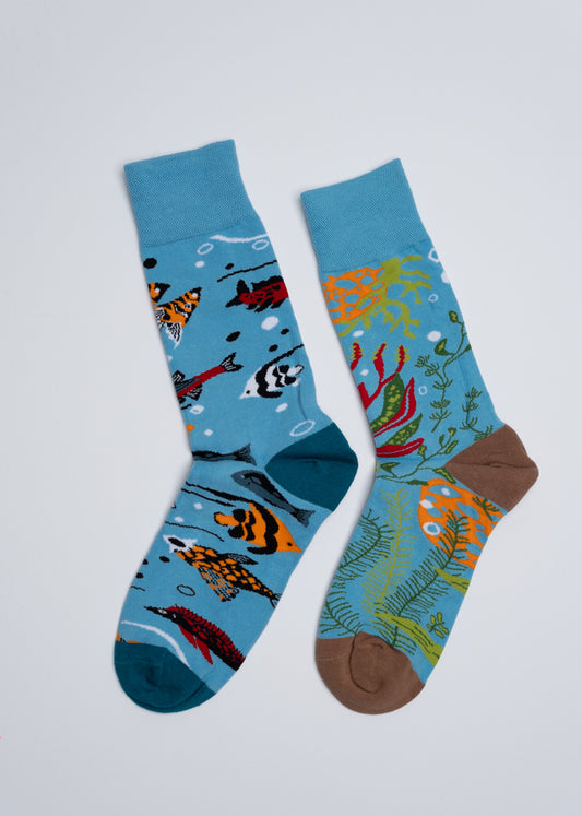 Undersea mismatched socks