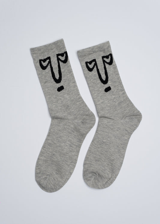 Angry face socks