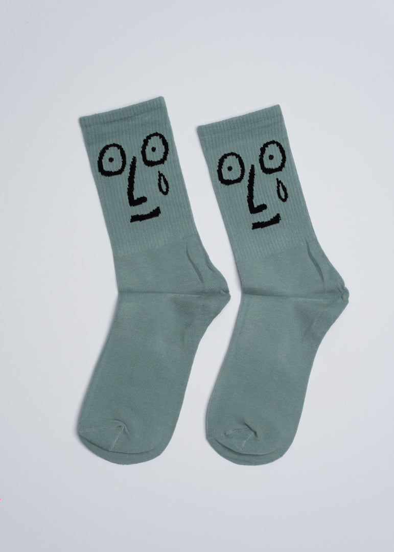 Crying face socks