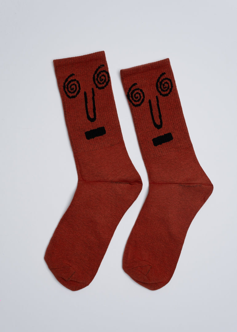 Dizzy face socks