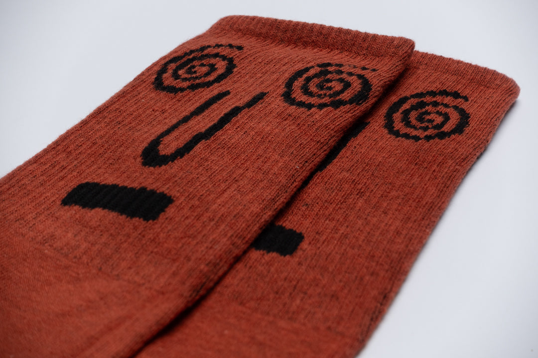 Dizzy face socks