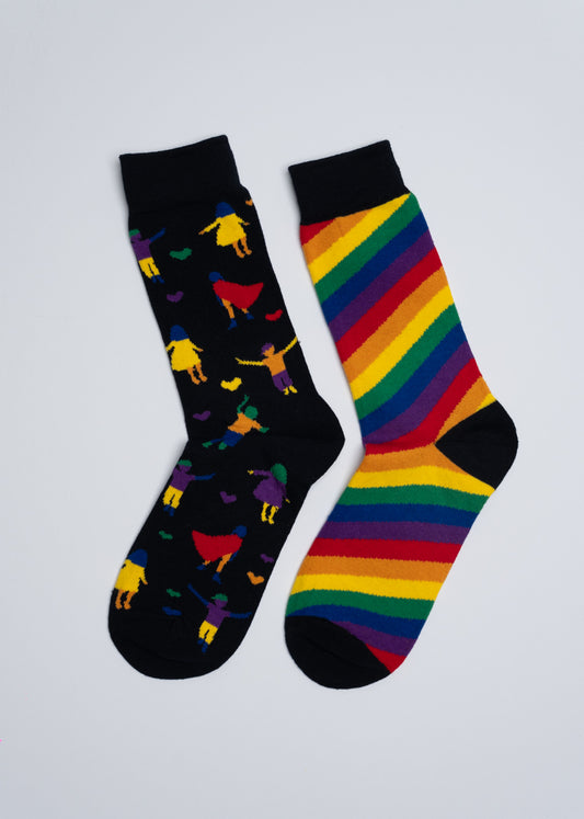 Diversity celebration mismatched socks