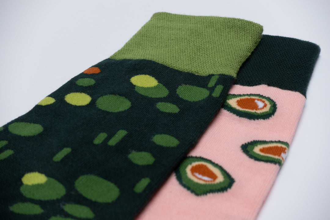 Avocado mismatched socks