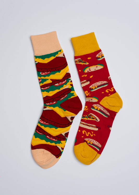 Fast food mismatched socks