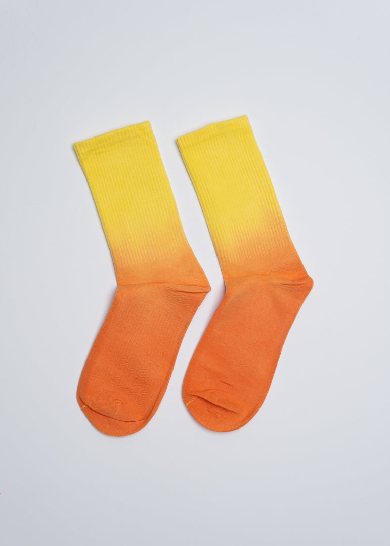 Yellow & orange gradient socks