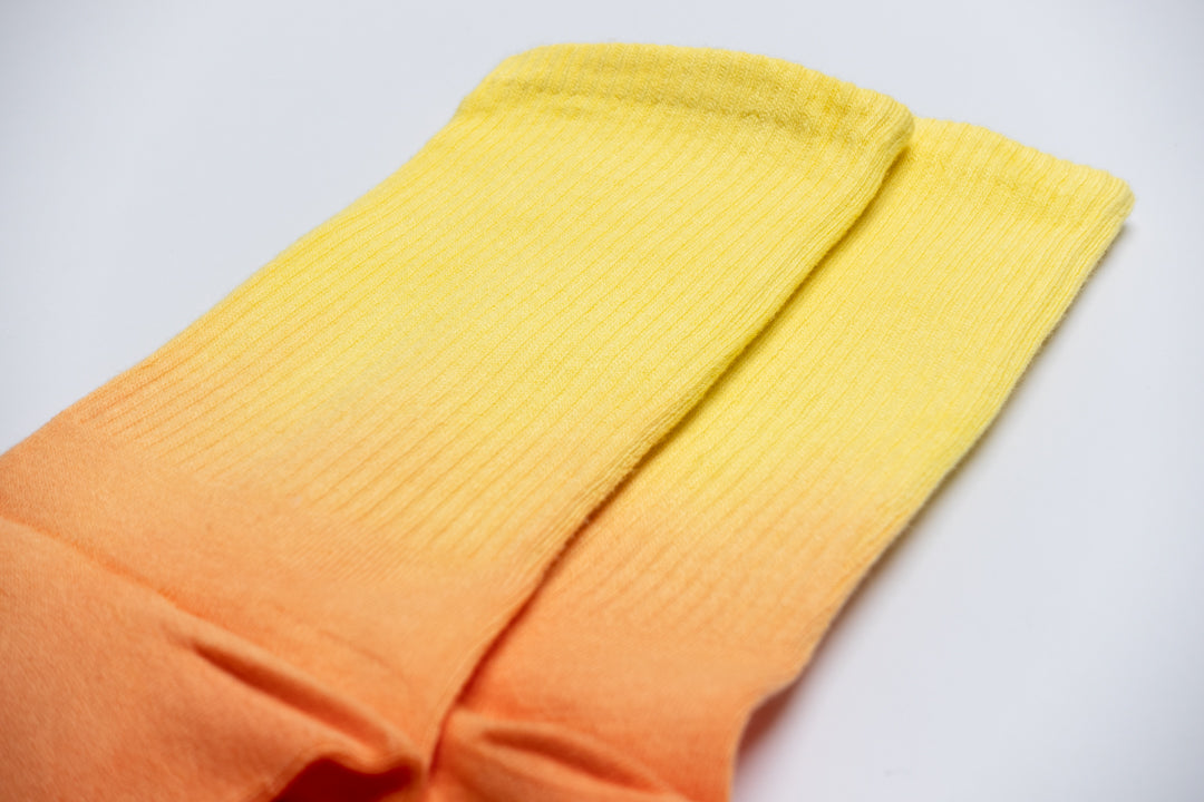 Yellow & orange gradient socks