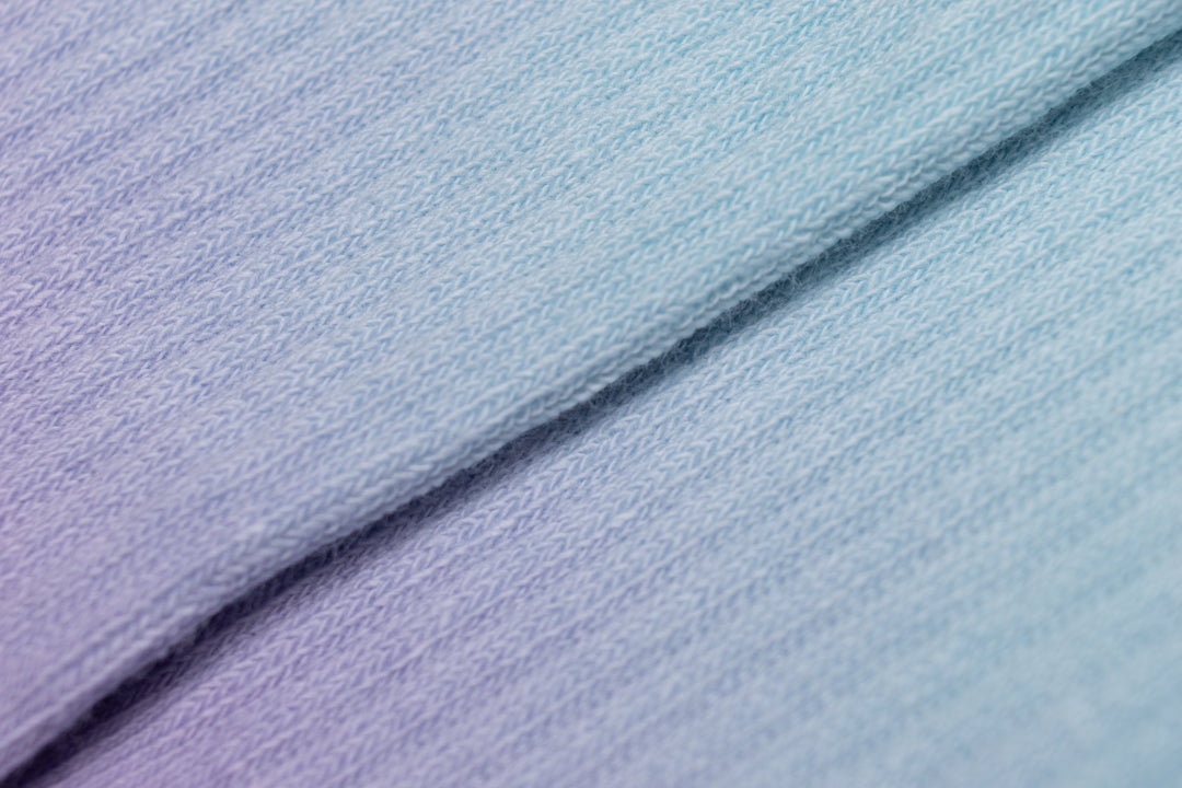Blue & violet gradient socks