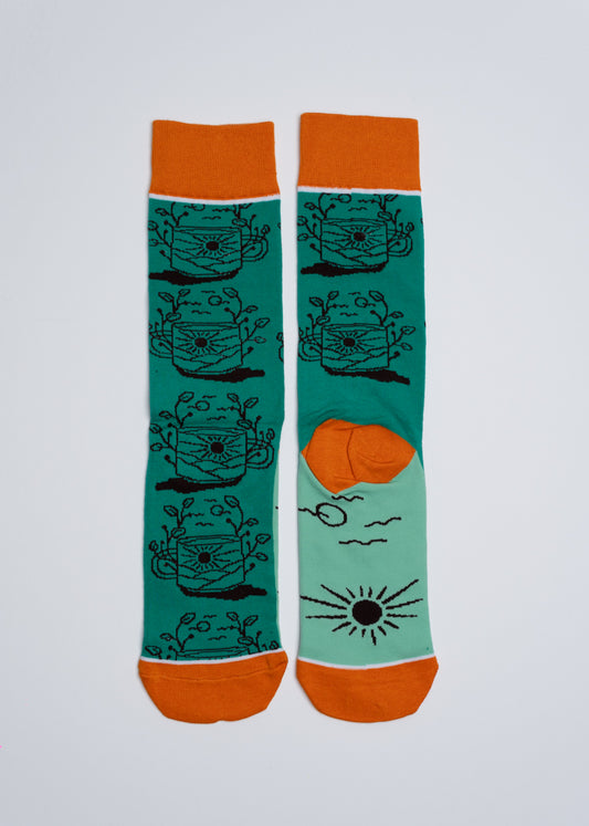 Sage Morning socks